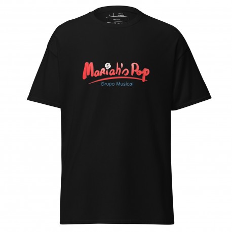 Camiseta clásica unisex negra Mariah's Pop